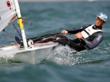 Alex Mills Barton sailing for Great Britain