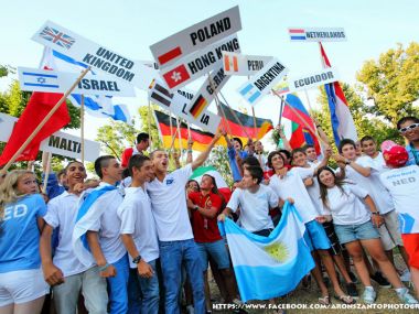 Opening Ceremony at the Laser 4.7 Youth Championship: Balatonfüred, Hungary 2013