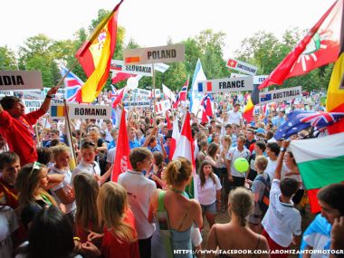 Opening Ceremony at the Laser 4.7 Youth Championship: Balatonfüred, Hungary 2013