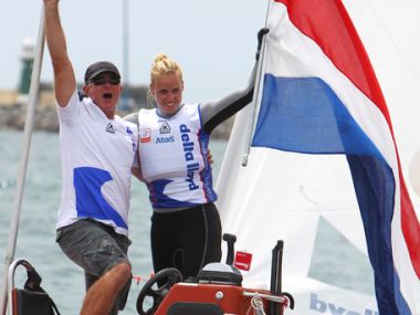 Bouwmeester celebrates gold in Laser Radials, ISAF Worlds 2011